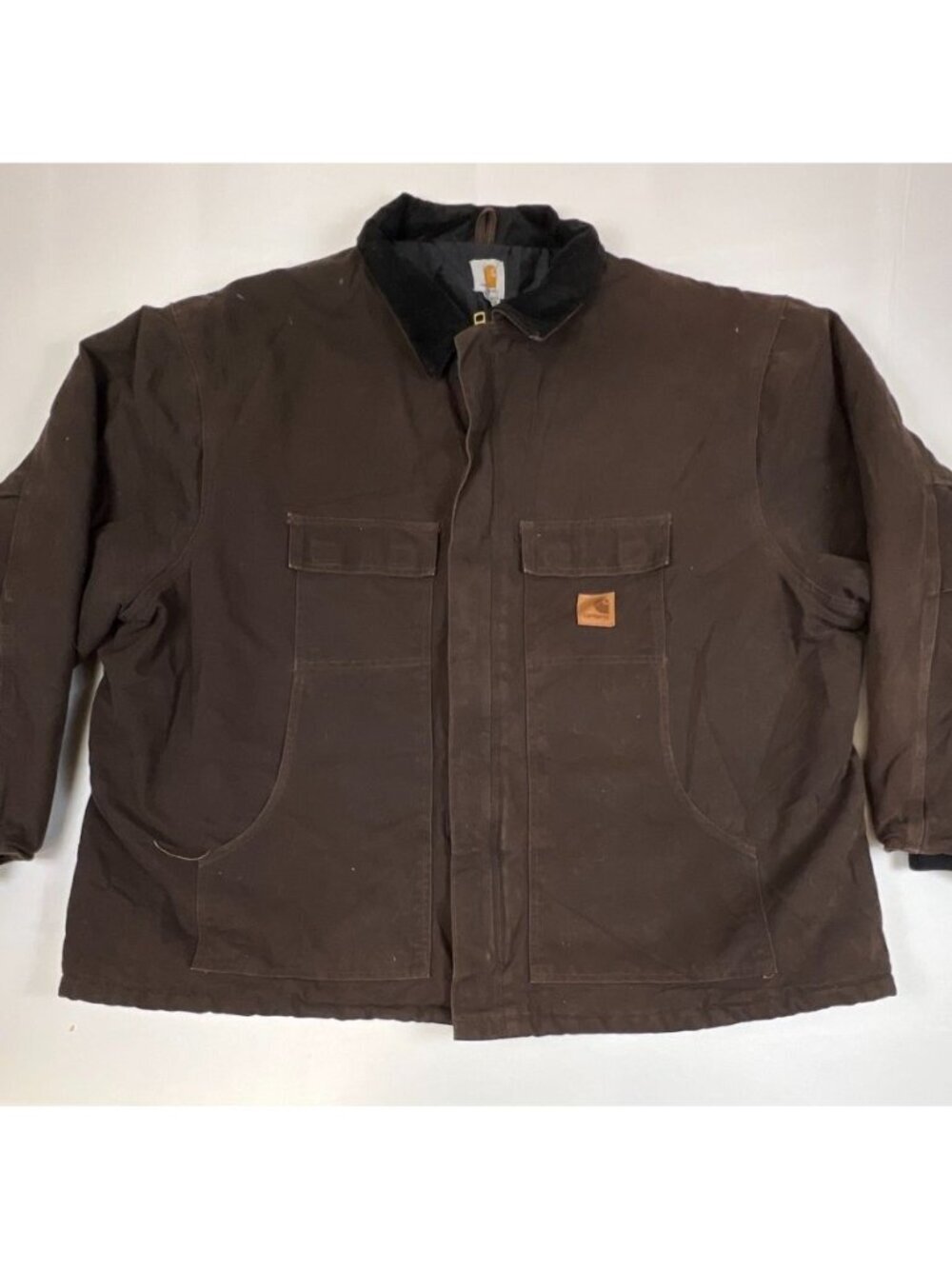 Carhartt Men 4XL Regular C26 DKB Arctic Traditional Coat Duck Canvas Brown Quilt